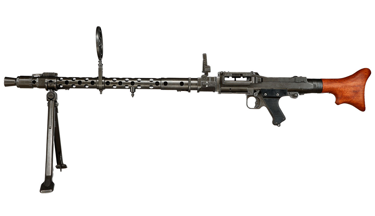Dekowaffe Dt. Maschinengewehr MG 34 mit Fliegervisier Kreiskorn Bild 1