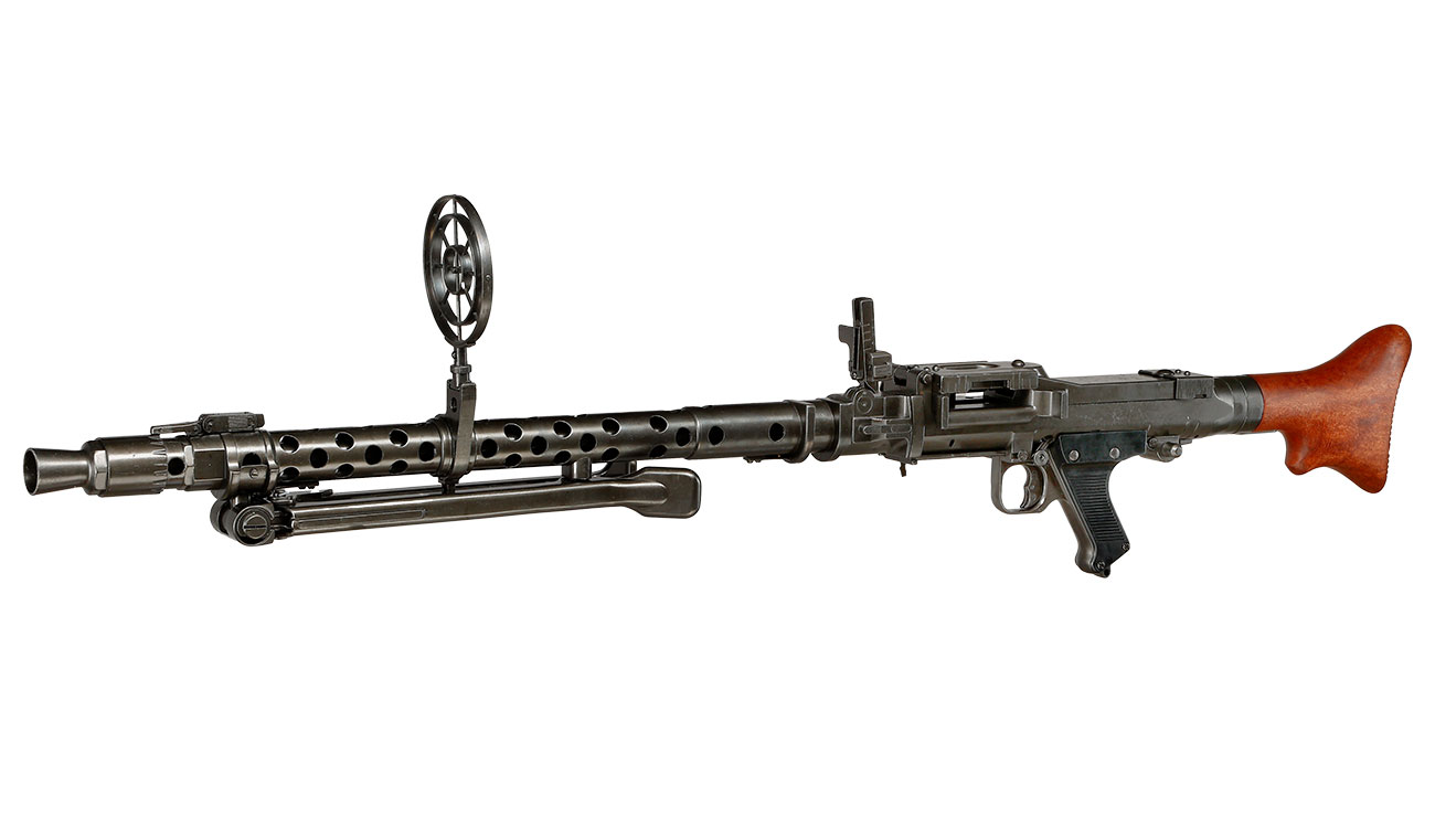 Dekowaffe Dt. Maschinengewehr MG 34 mit Fliegervisier Kreiskorn Bild 4