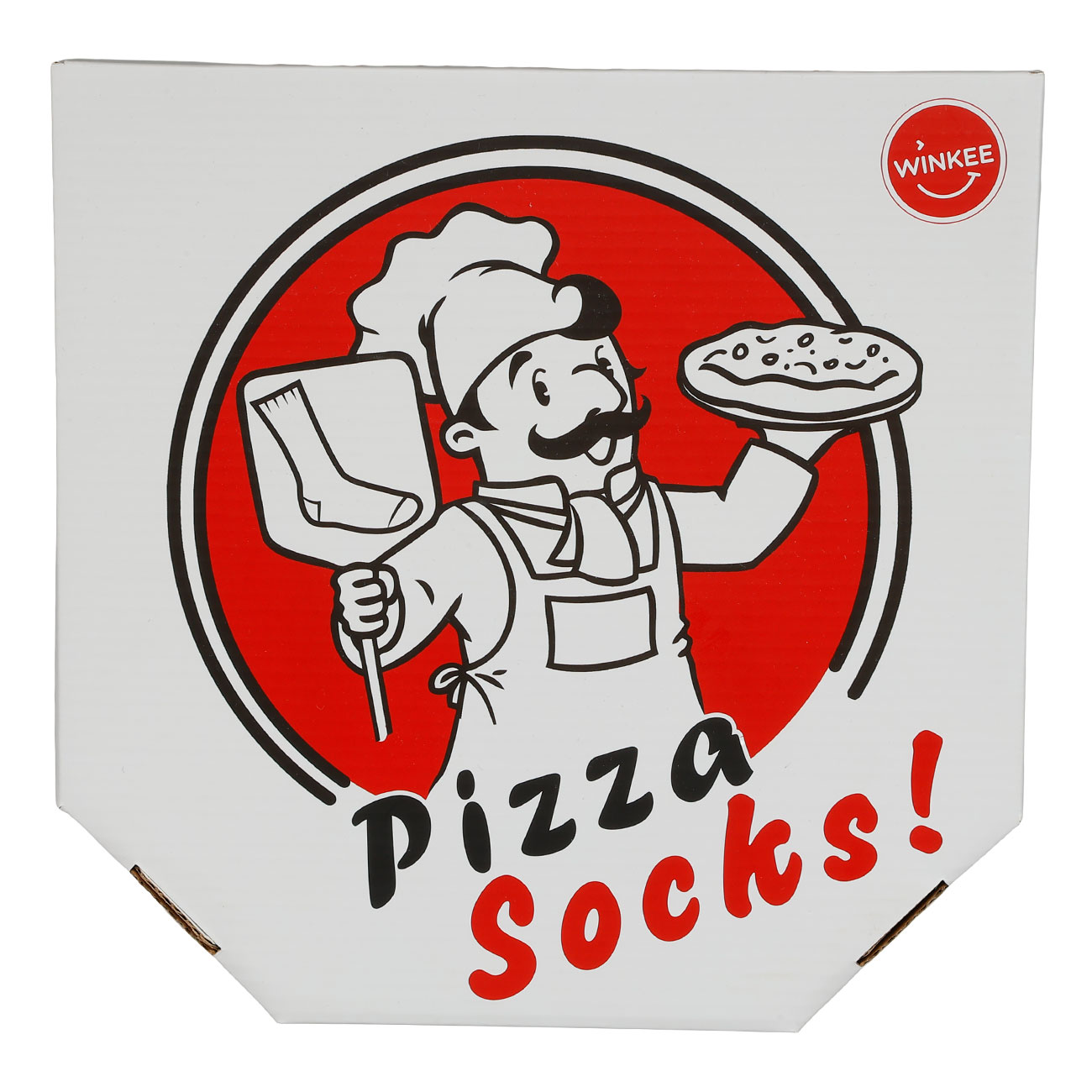 Pizza Socken 4Paar in einer Pizza Box Gr. 41-45