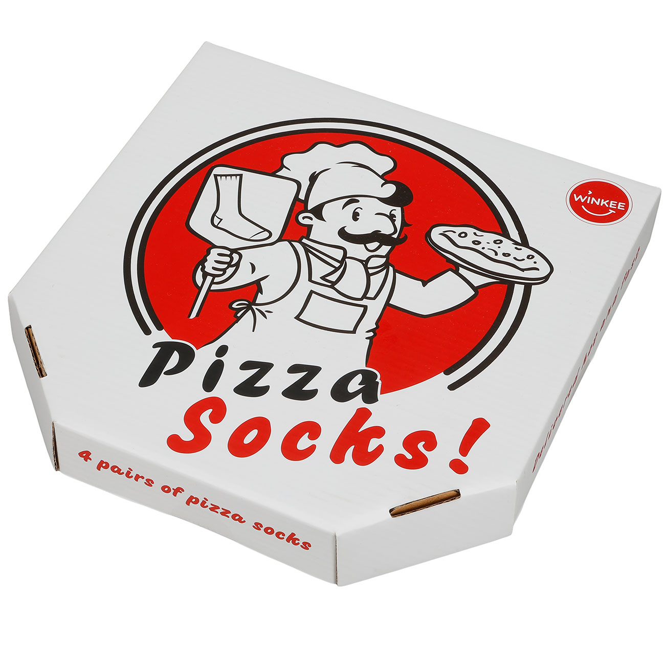 Pizza Socken 4Paar in einer Pizza Box Gr. 41-45 Bild 4
