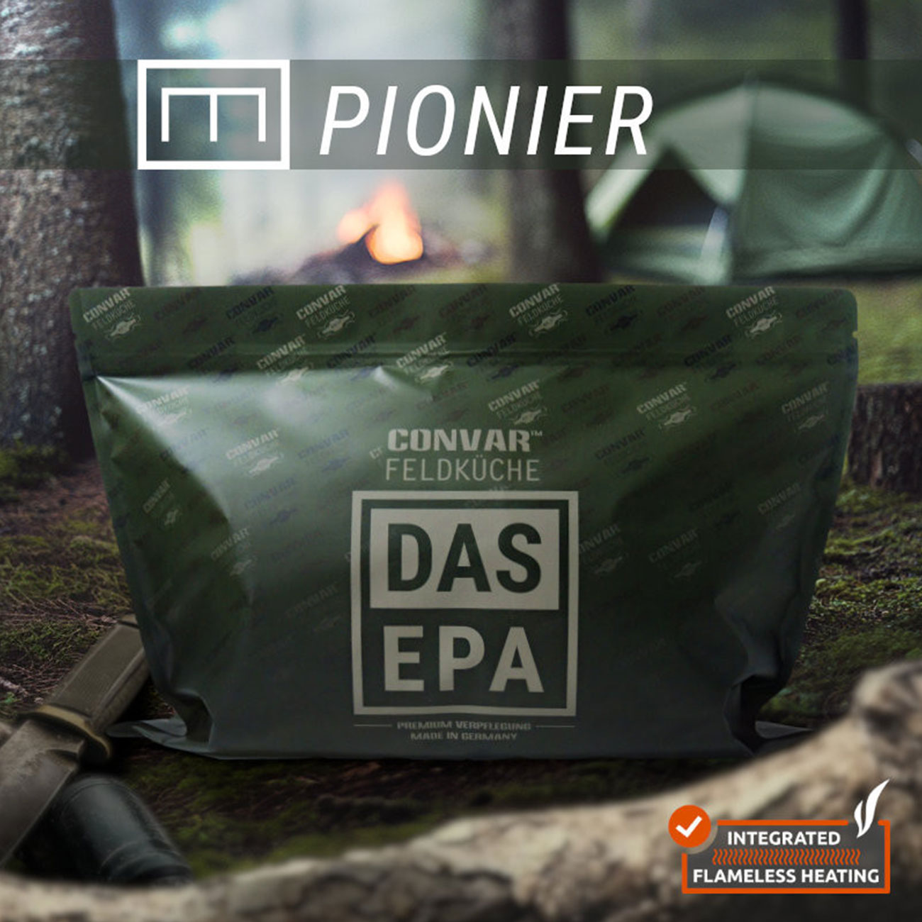 CONVAR DAS EPA - PIONIER Tagesration mit Einpersonenpackungen mit lang haltbaren Lebensmitteln