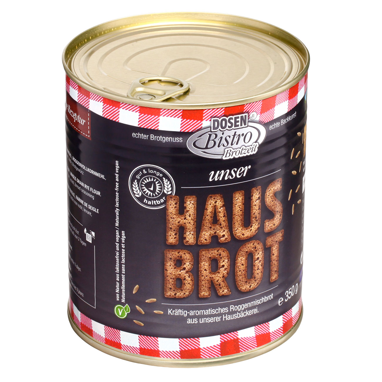 DosenBistro Hausbrot Roggenmischbrot 350 g laktosefrei