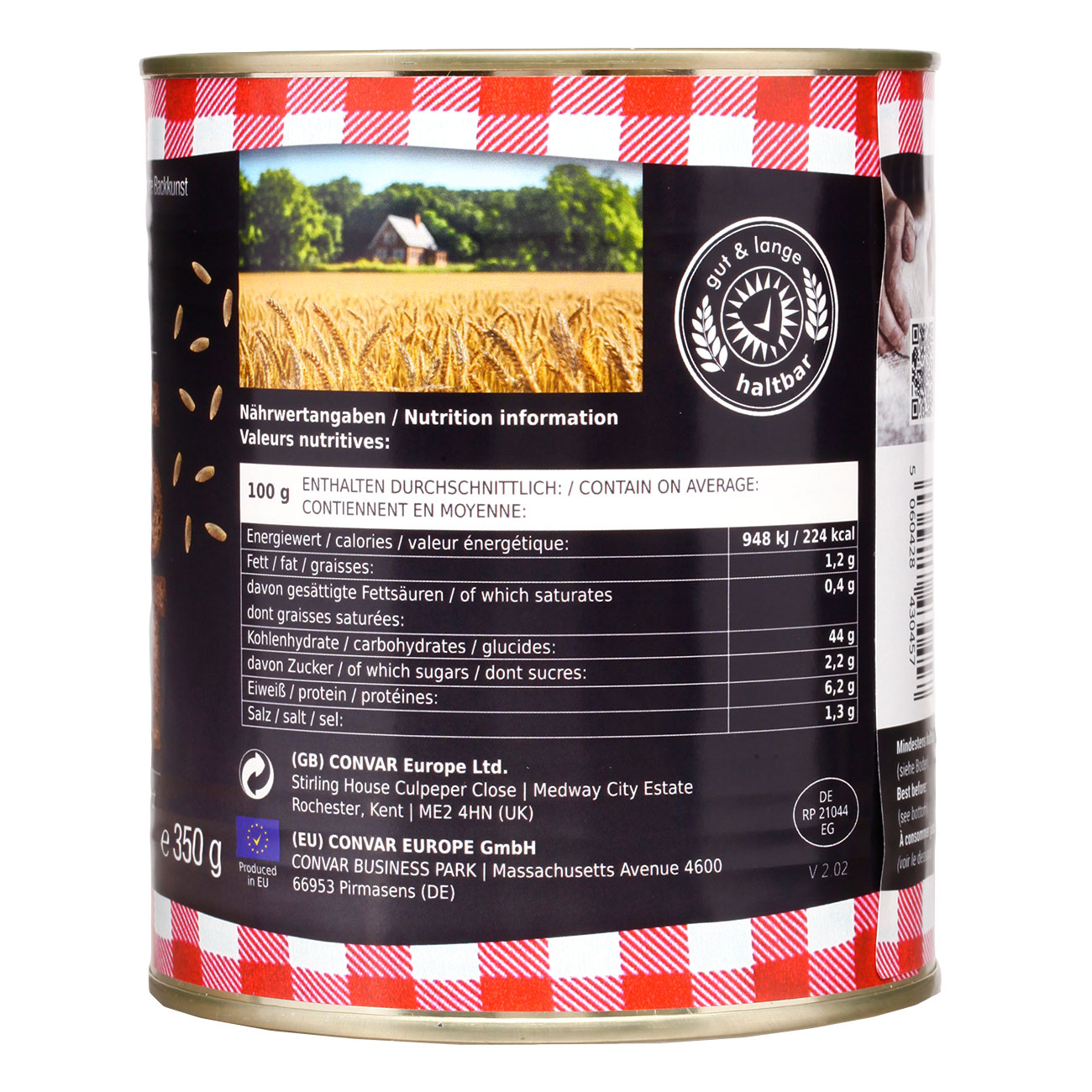 DosenBistro Hausbrot Roggenmischbrot 350 g laktosefrei Bild 2
