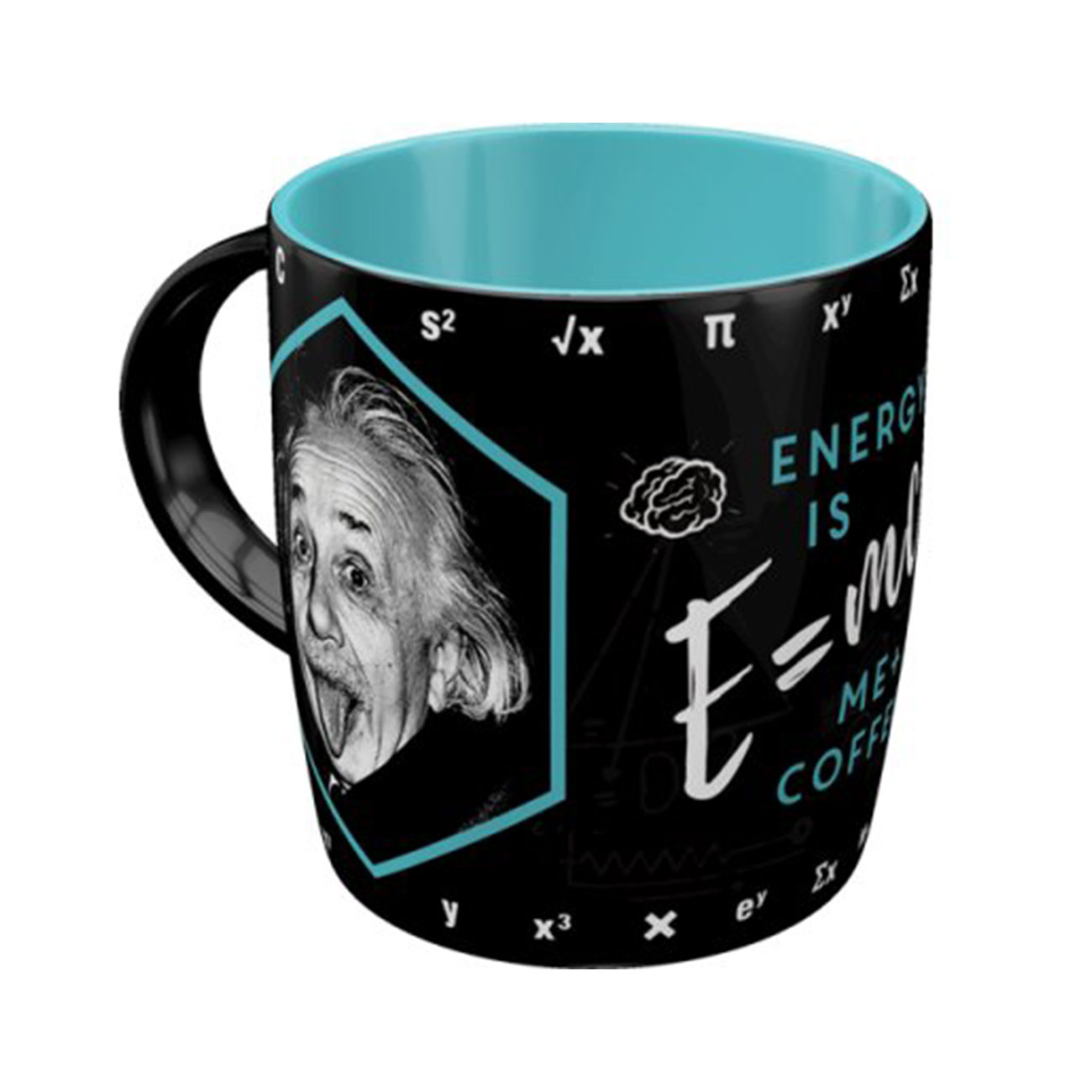 Nostalgic Art Retro Tasse mit 'EINSTEIN-ENERGY = ME + COFFEE' Motiv Bild 1