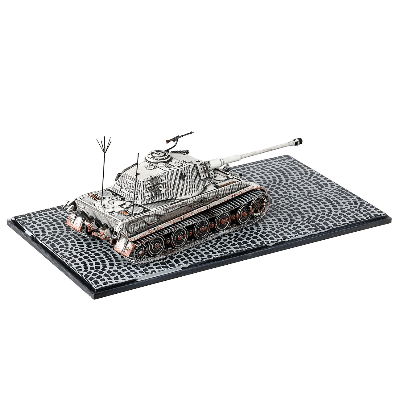Techno 1:72 Panzer Sd.Kfz. 182 Tiger II Knigstiger Metallmodell Ausfhrung Budapest 1944 - 1945 Bild 2