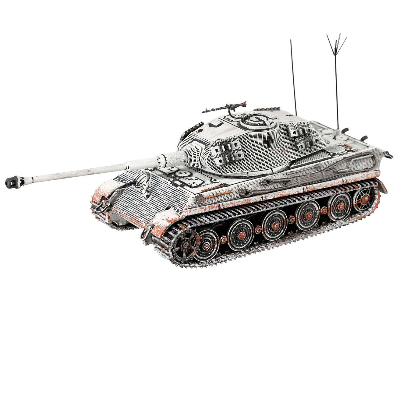 Techno 1:72 Panzer Sd.Kfz. 182 Tiger II Knigstiger Metallmodell Ausfhrung Budapest 1944 - 1945 Bild 3