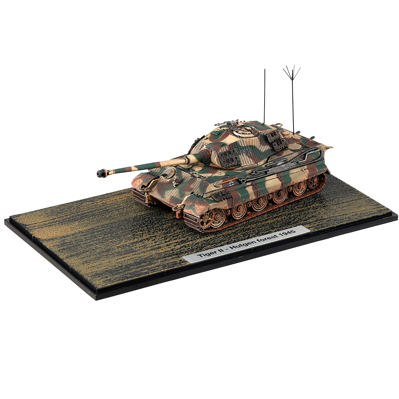 Techno 1:72 Panzer Sd.Kfz. 182 Tiger II Knigstiger Metallmodell Ausfhrung Hrtgenwald 1945 Bild 1