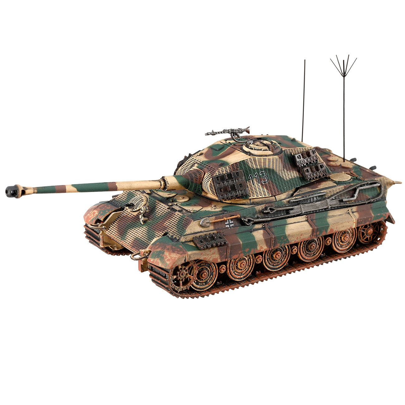 Techno 1:72 Panzer Sd.Kfz. 182 Tiger II Knigstiger Metallmodell Ausfhrung Hrtgenwald 1945 Bild 3