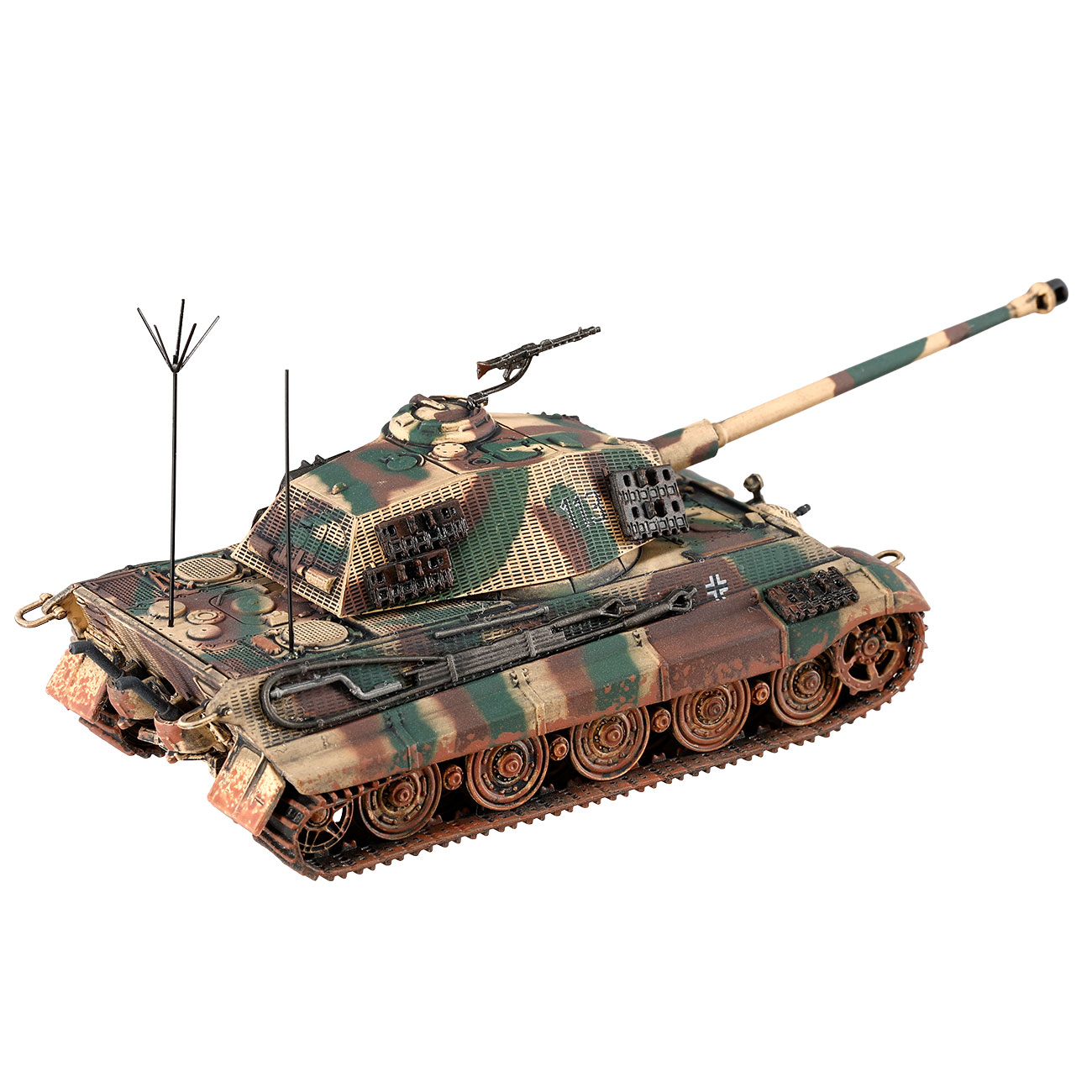 Techno 1:72 Panzer Sd.Kfz. 182 Tiger II Knigstiger Metallmodell Ausfhrung Hrtgenwald 1945 Bild 5