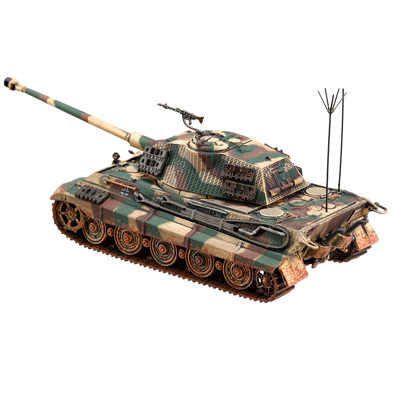 Techno 1:72 Panzer Sd.Kfz. 182 Tiger II Knigstiger Metallmodell Ausfhrung Hrtgenwald 1945 Bild 6