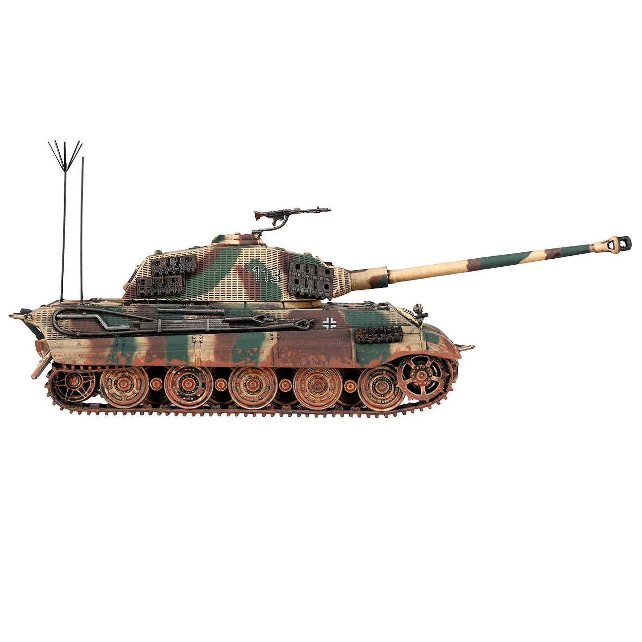 Techno 1:72 Panzer Sd.Kfz. 182 Tiger II Knigstiger Metallmodell Ausfhrung Hrtgenwald 1945 Bild 8