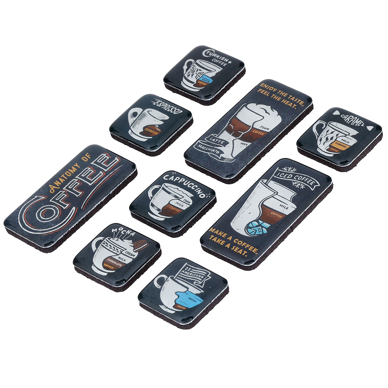 NostalgicArt Magnet-Set Anatomy of Coffee 9 kraftvolle Magnete Bild 3