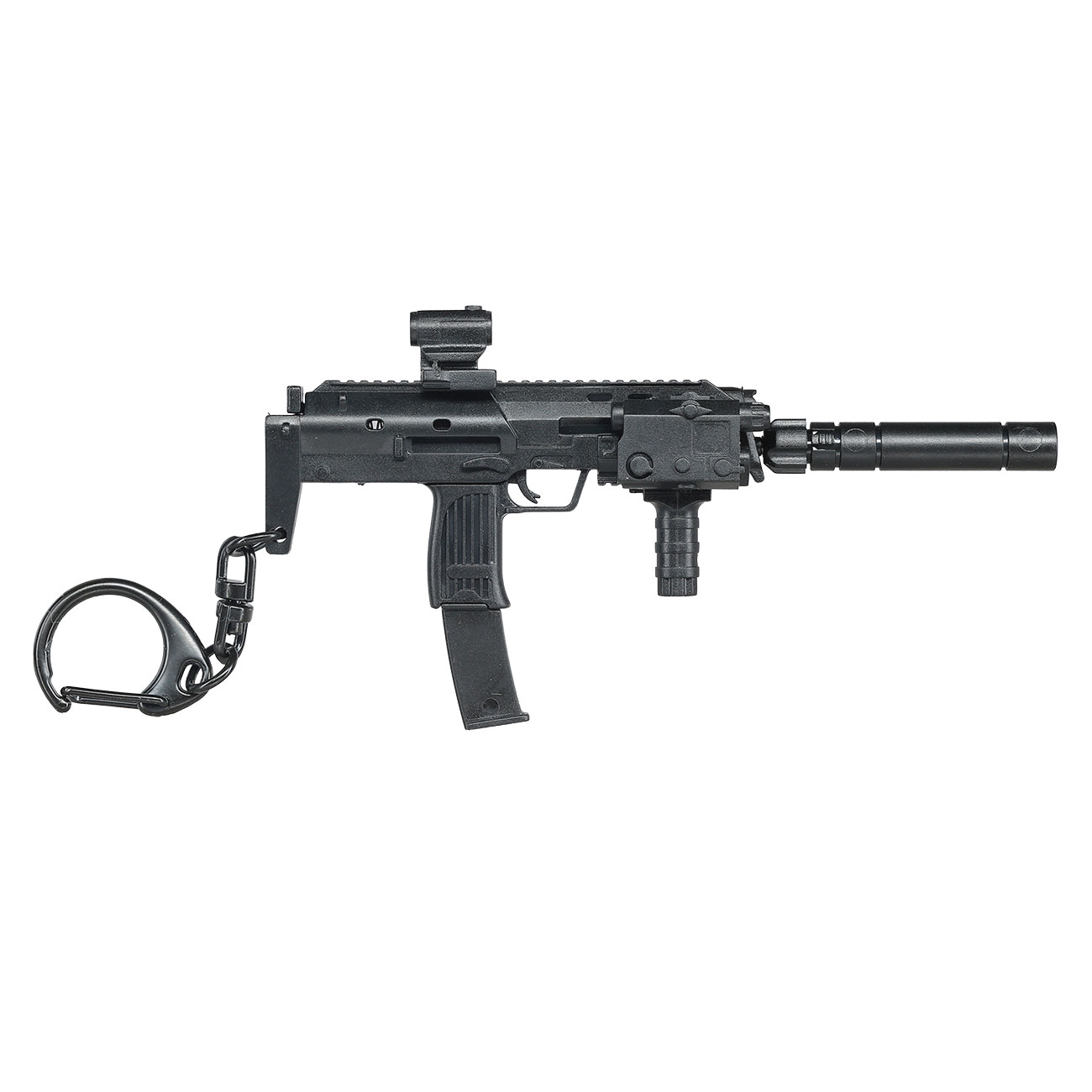 WoSport Schlsselanhnger MP7A2 Maschinenpistole 1:6 Miniaturmodell schwarz Bild 2