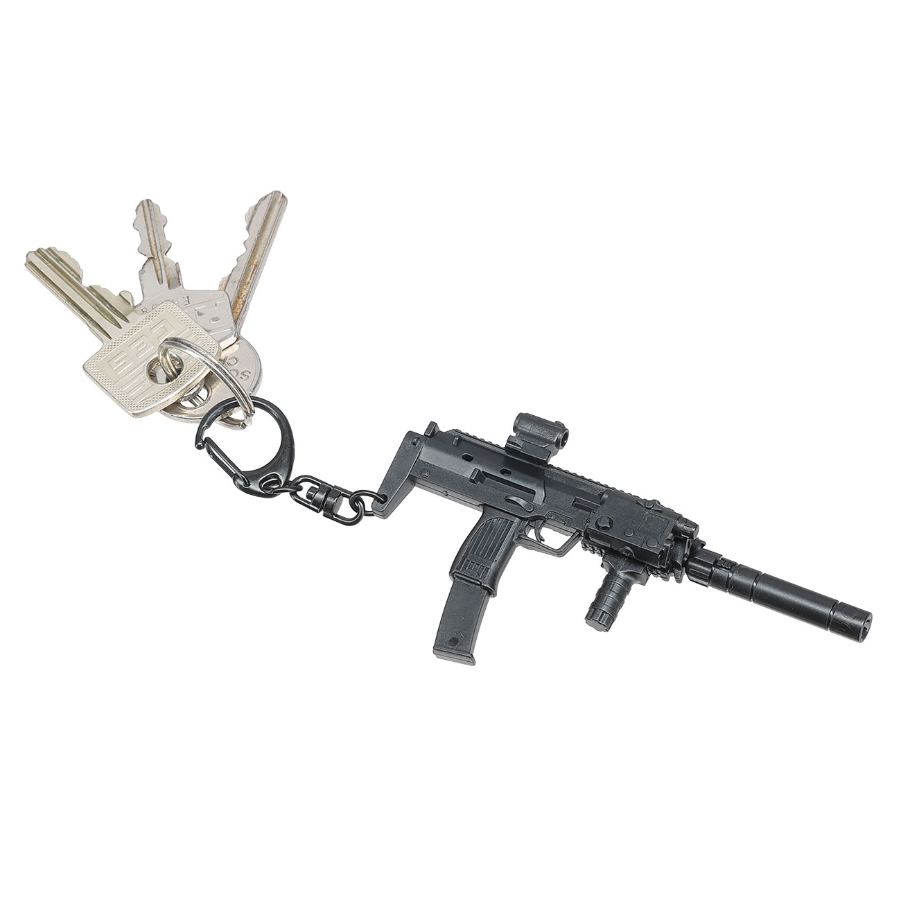 WoSport Schlsselanhnger MP7A2 Maschinenpistole 1:6 Miniaturmodell schwarz Bild 7
