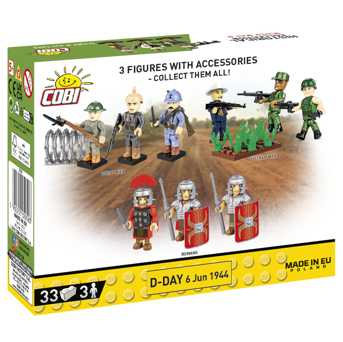 Cobi Historical Collection Bausatz Soldaten D-Day 6 Jun 1944 33 Teile 2058 Bild 2