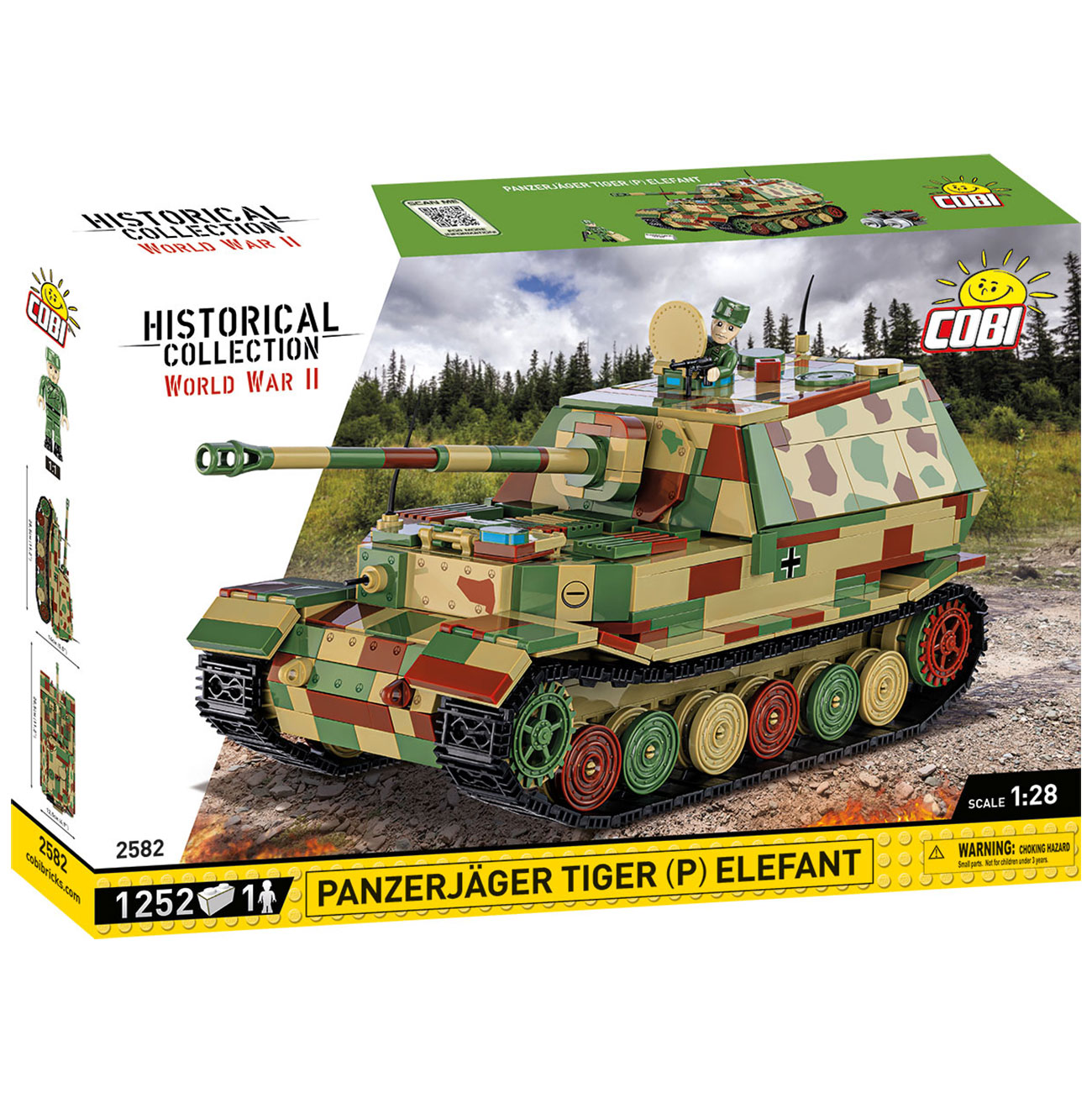 Cobi Historical Collection Bausatz Panzer Panzerjger Tiger (P) Elefant 1252 Teile 2582 Bild 2