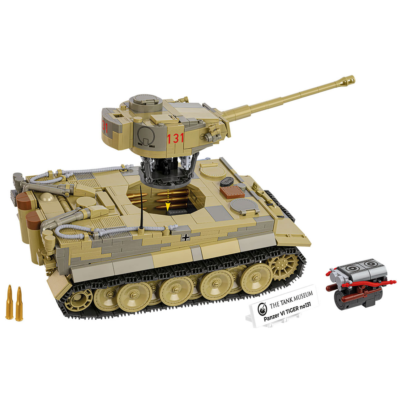 Cobi Historical Collection Bausatz Panzer VI Tiger no 131 1278 Teile 2588 Bild 1