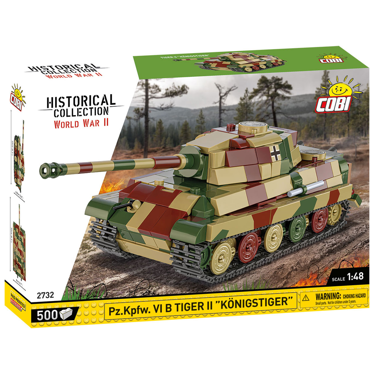 Cobi Historical Collection Bausatz Panzer Pz.Kpfw. VI B Tiger II Knigstiger 500 Teile 2732 Bild 2