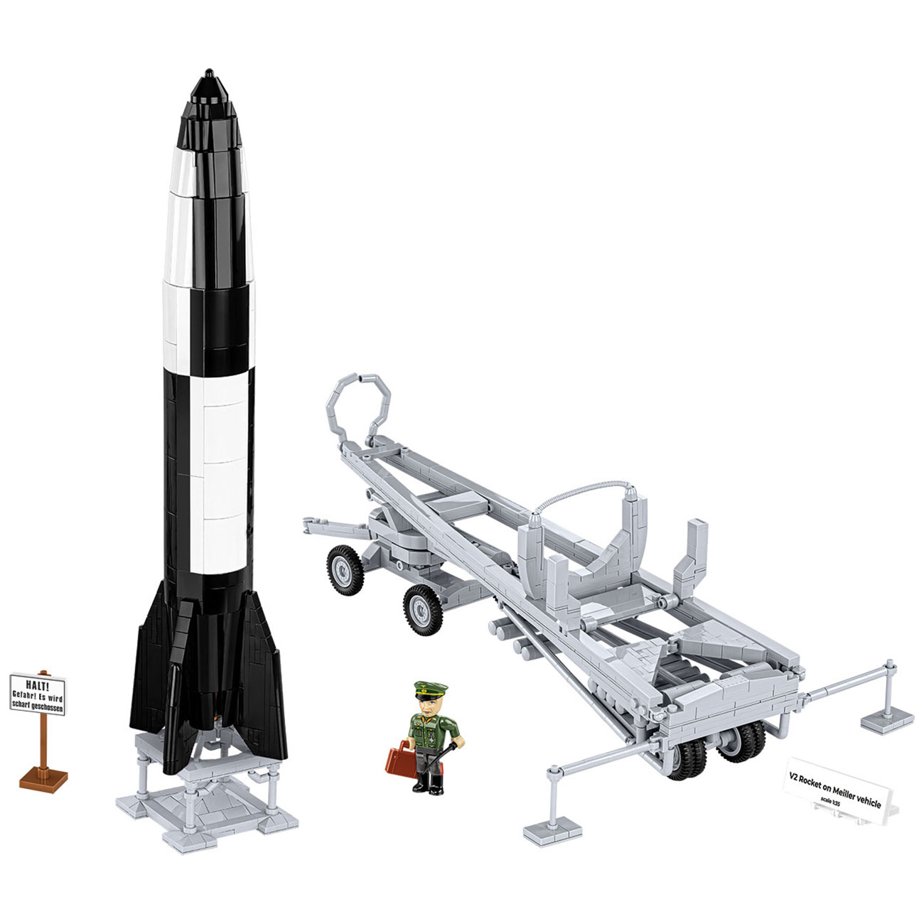 Cobi Historical Collection Bausatz V2 Rocket on Meiller Vehicle EXECUTIVE EDITION 1191 Teile 3120 Bild 1