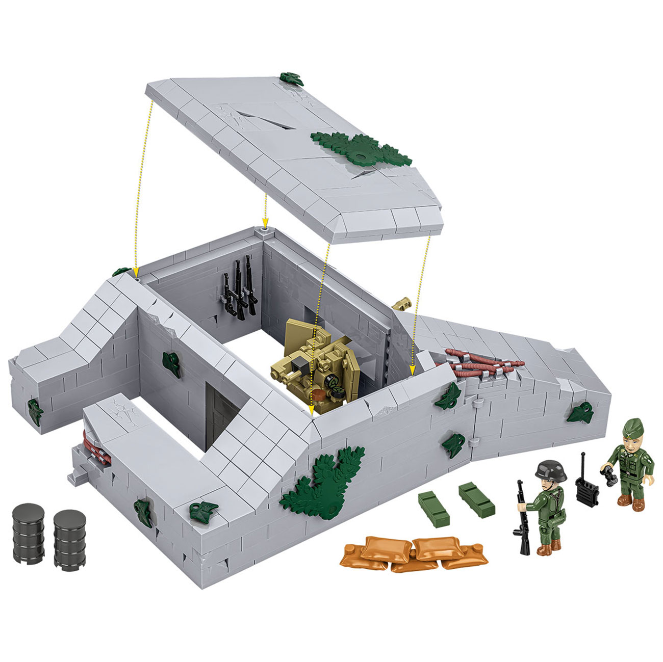 Cobi Historical Collection Bausatz German Bunker Regelbau 667 642 Teile 3136 Bild 1