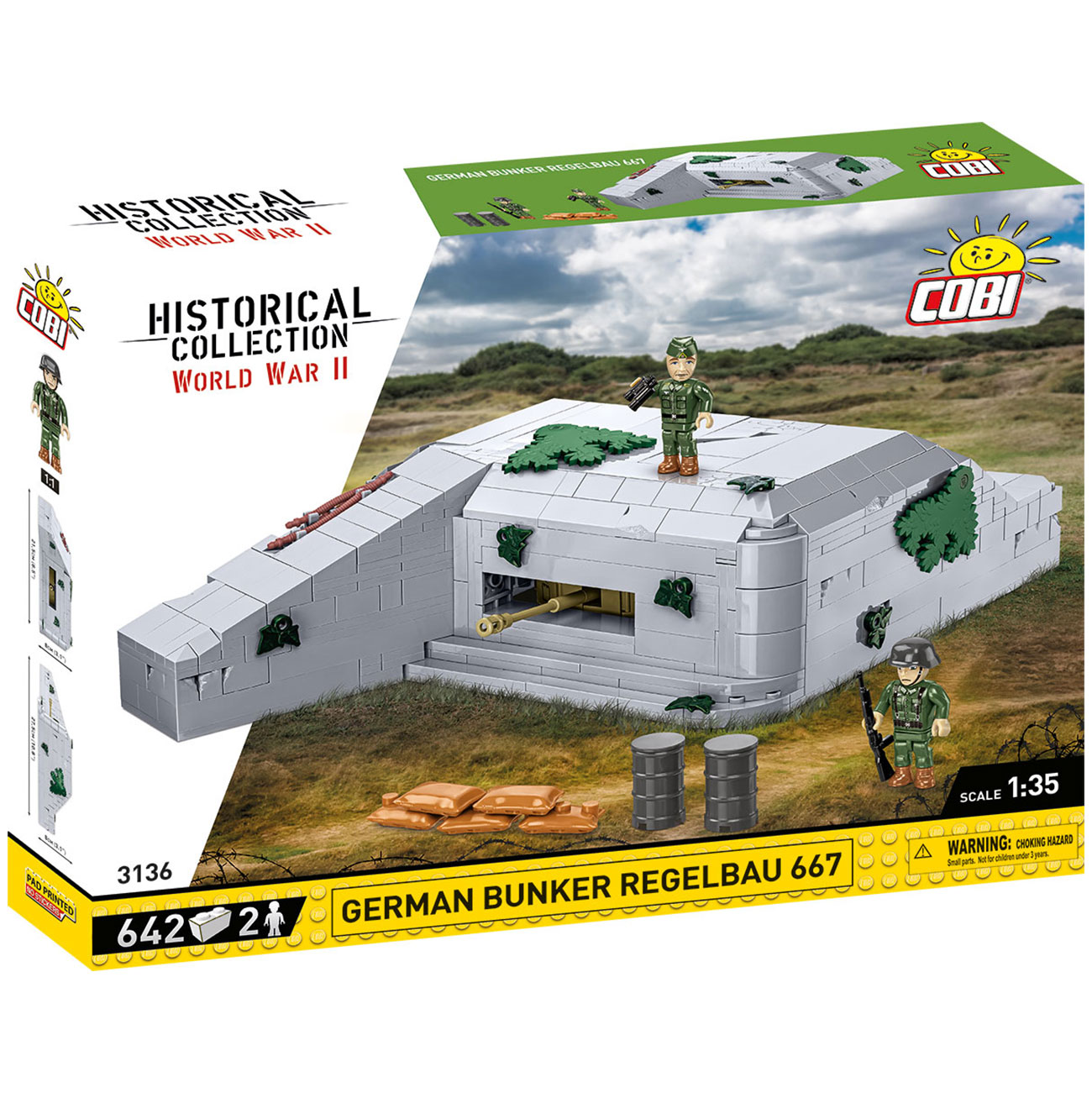 Cobi Historical Collection Bausatz German Bunker Regelbau 667 642 Teile 3136 Bild 2