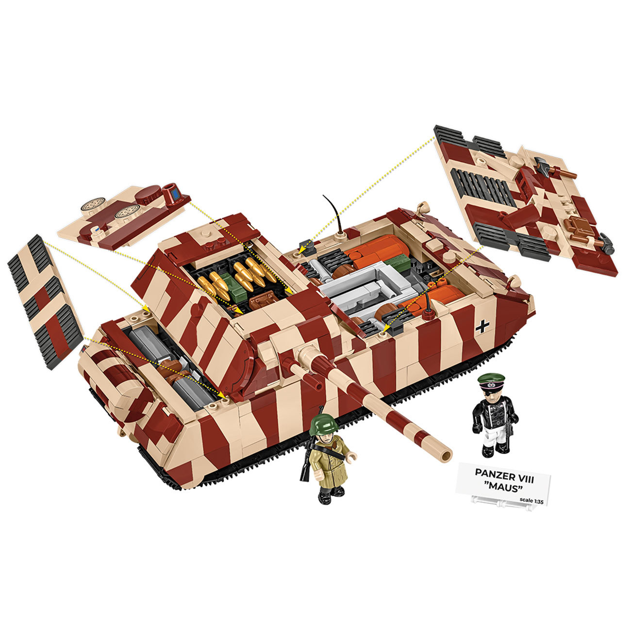 Cobi Historical Collection Bausatz Panzer VIII Maus 1353 Teile 3138 Bild 1