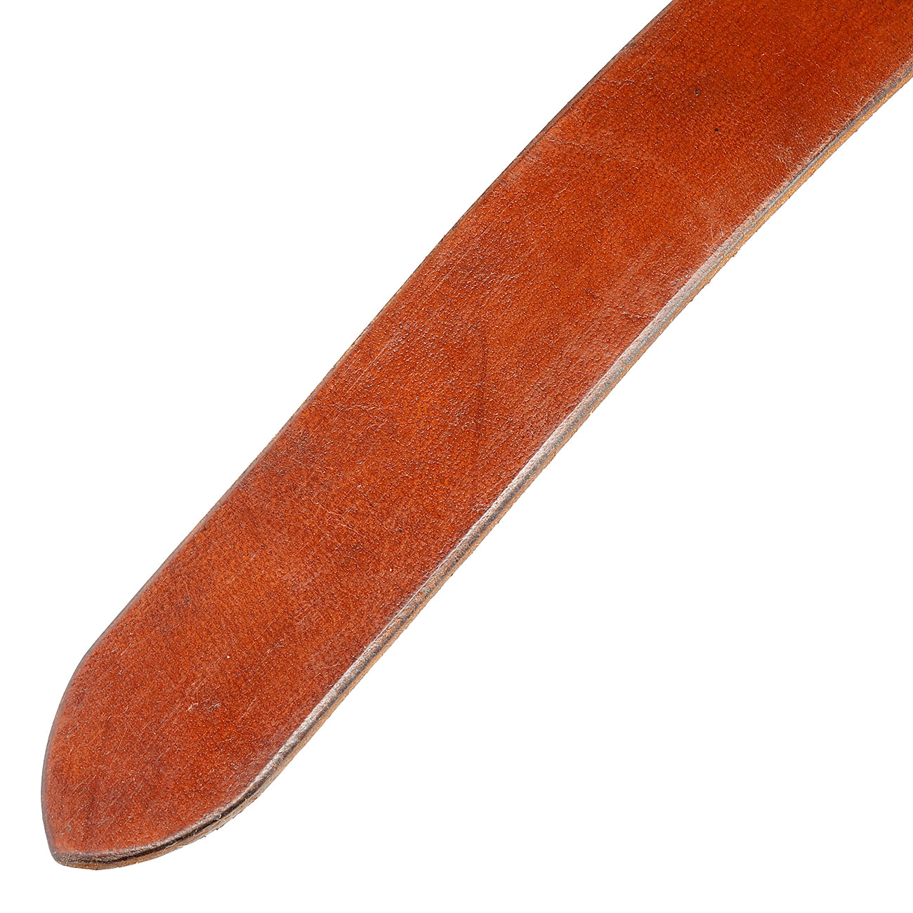 Mittelalter-Ledergrtel braun mit Messingring, ca. 190 cm Bild 4