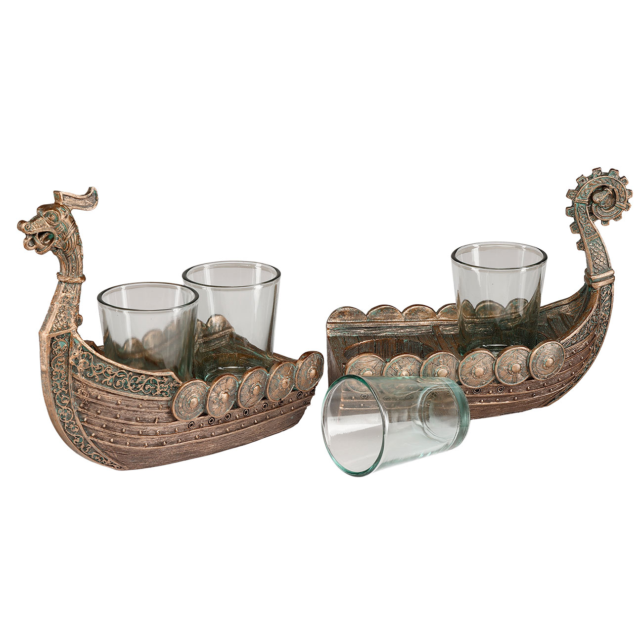 Wikingerschiff mit Schnapsgl�ser Bild 2