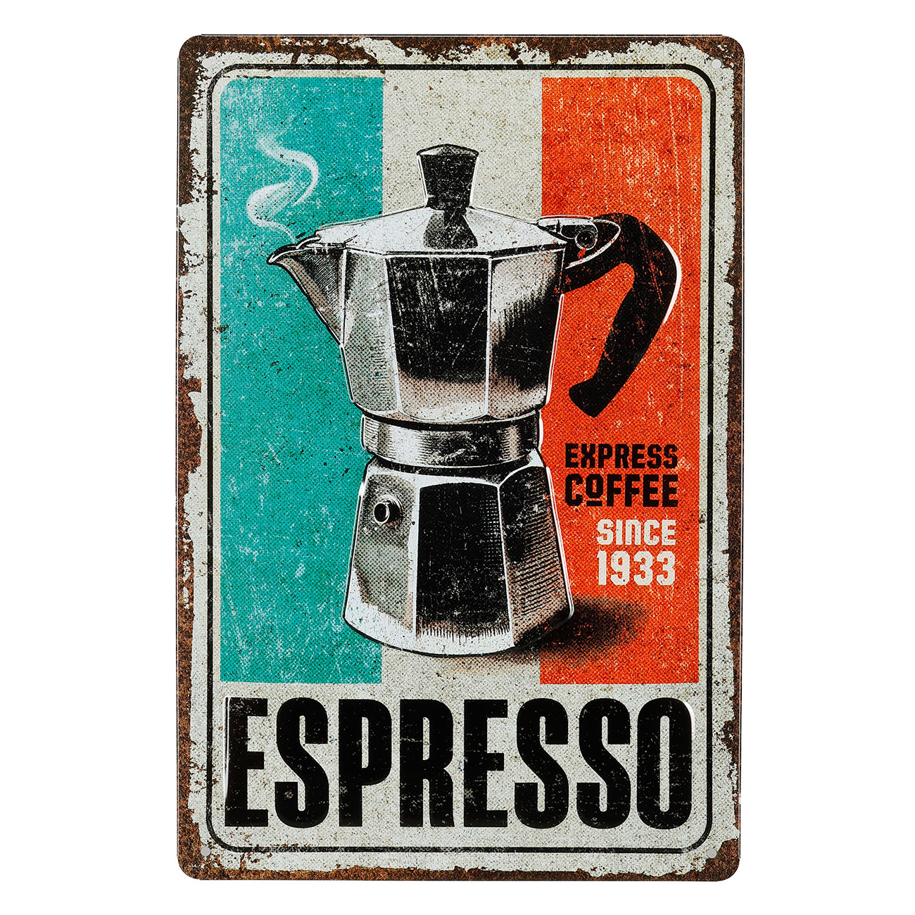 Blechschild Espresso 20 x 30 cm