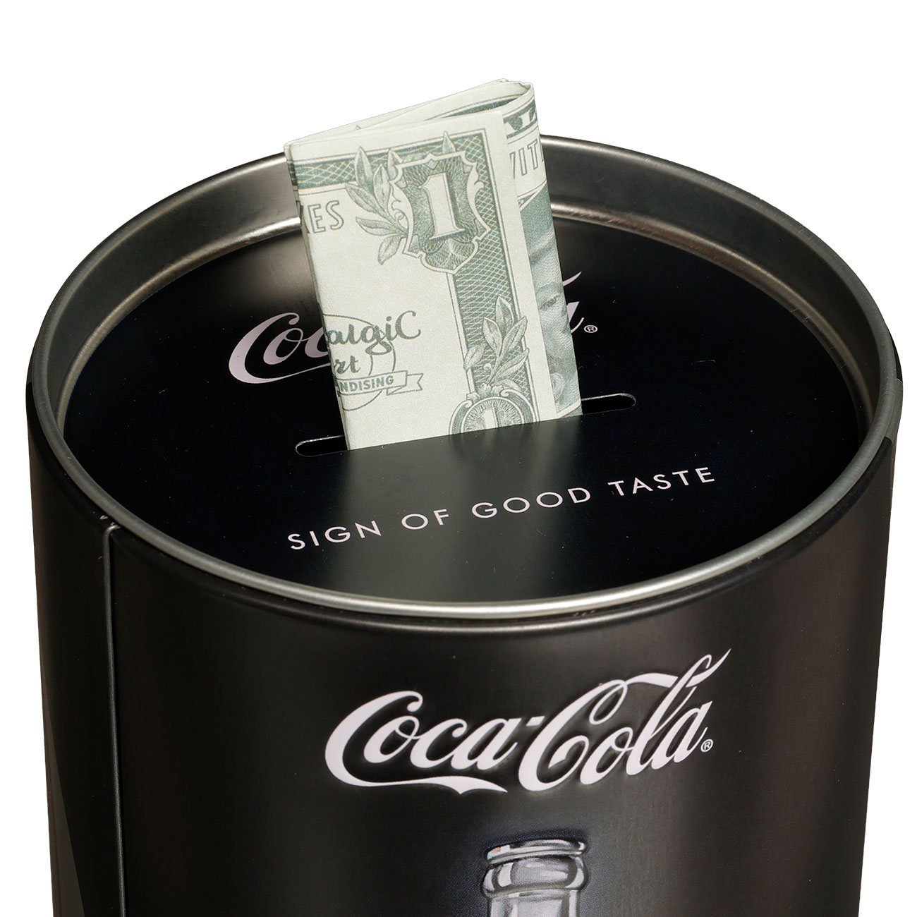 Blech-Spardose Coca-Cola-Logo schwarz Bild 7