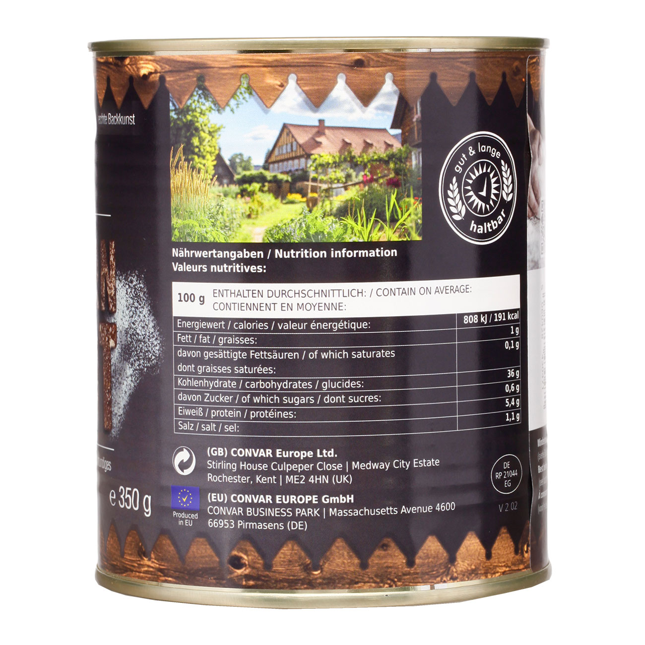 DosenBistro Bauernbrot 350 g Roggenvollkornbrot Bild 2