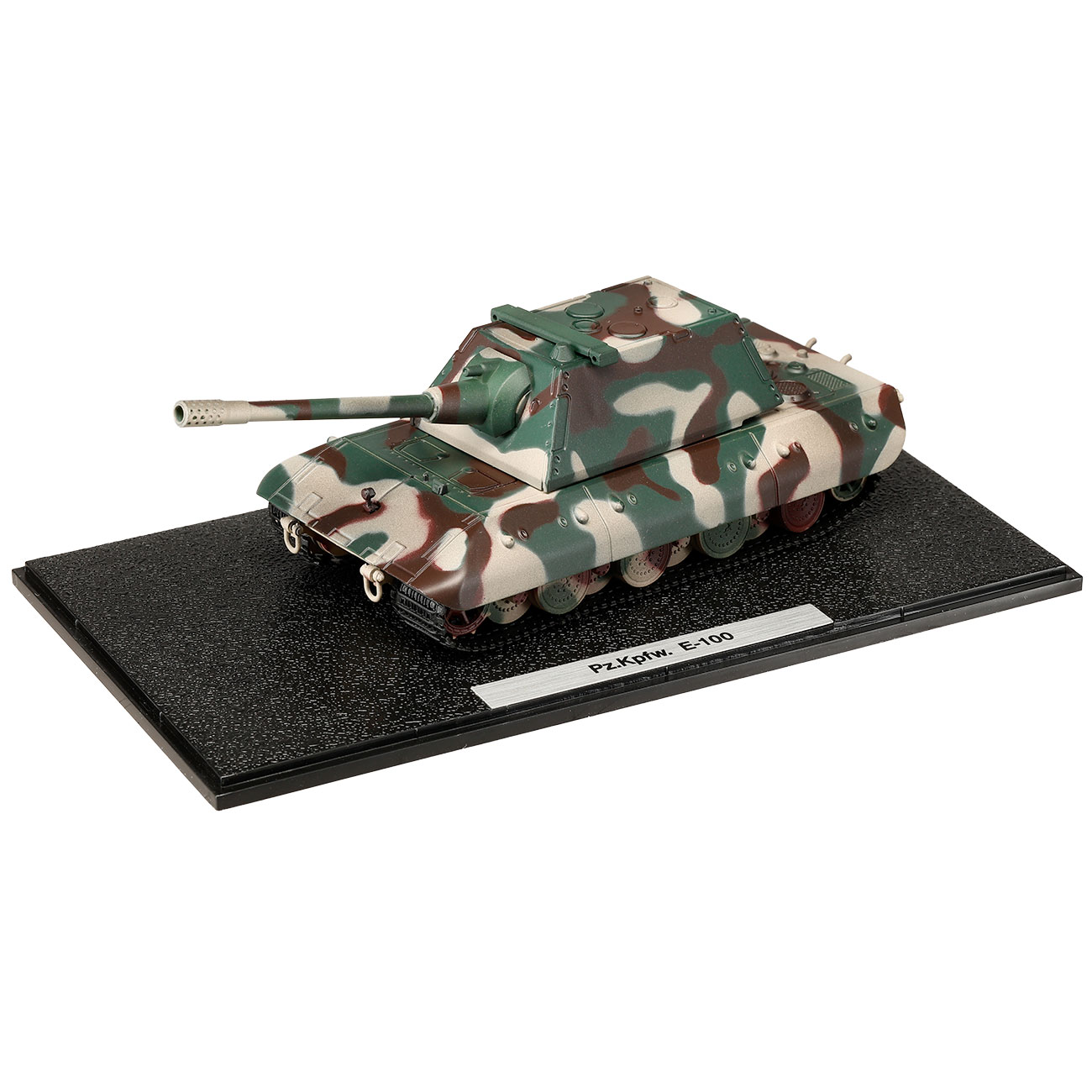 Techno 1:72 Panzerkampfwagen E-100 Metallmodell Ausf�hrung mit Maus II Turm Tarn-Version Bild 1