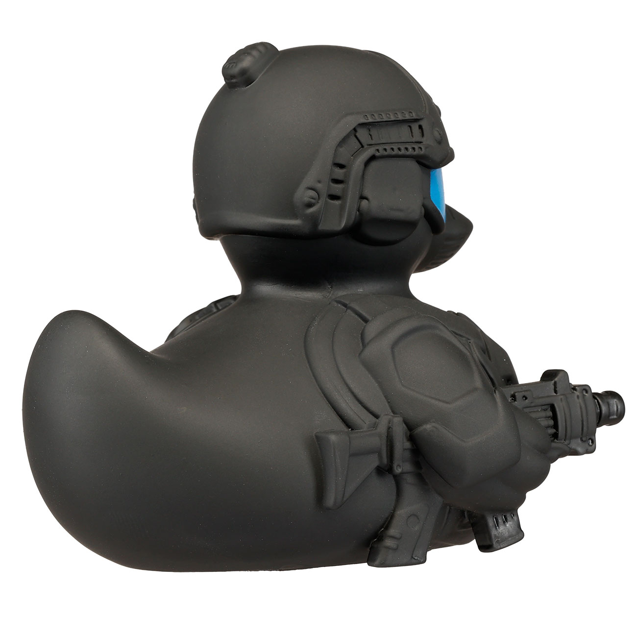 SEK Badeente Tom Tactical - Schwarze Quietscheente im SEK-Look mit VDB-Logo Bild 5