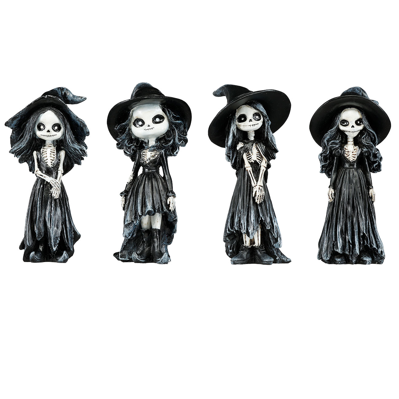Dekofiguren Hexen Nightmare-Witches handbemalt 4er Set