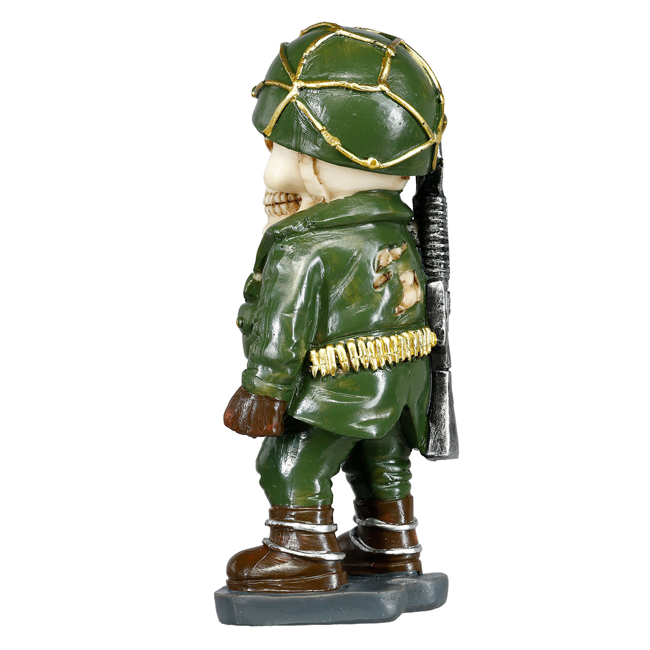 Dekofigur Army Skelett Totenkopf 16,5 cm Bild 3