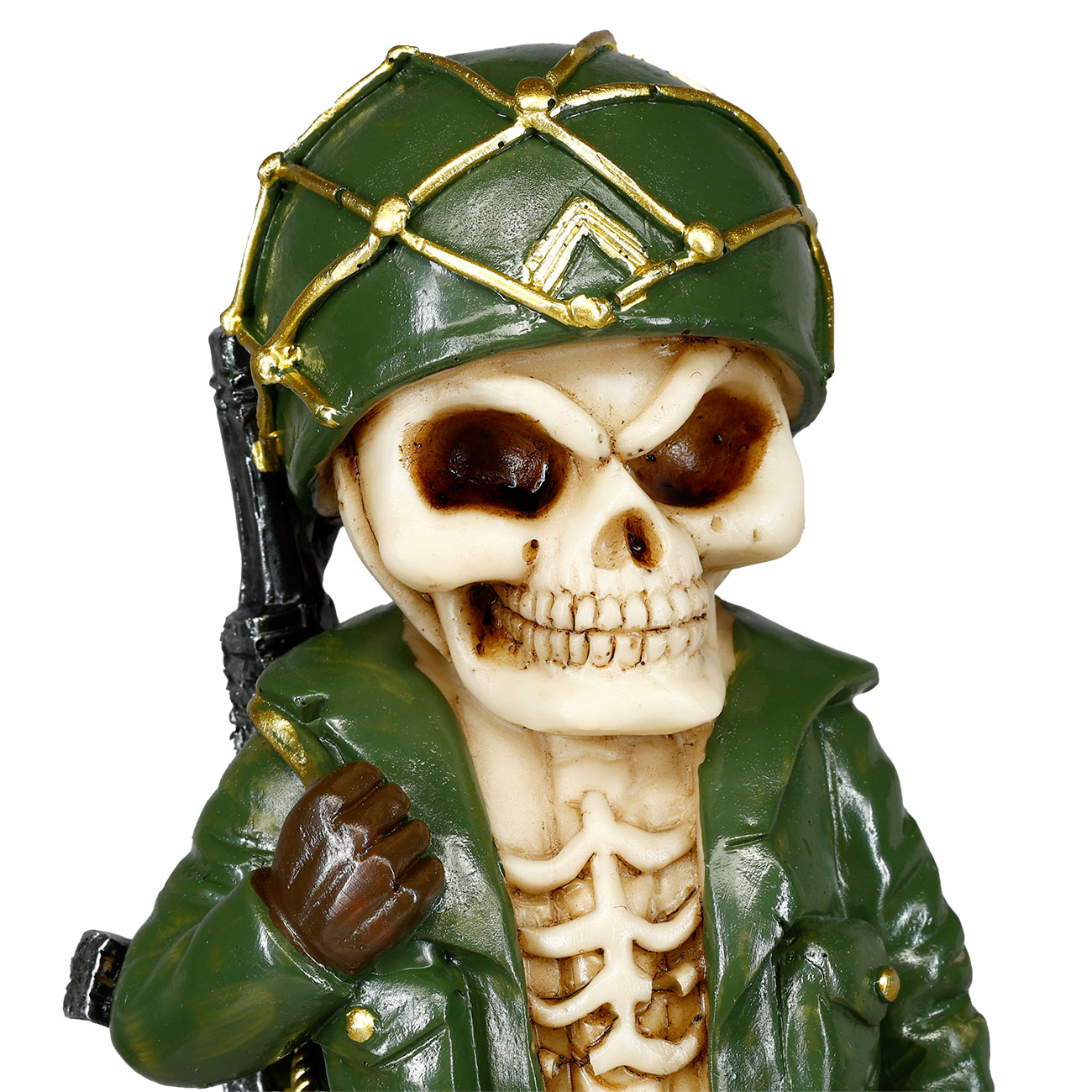 Dekofigur Army Skelett Totenkopf 16,5 cm Bild 5