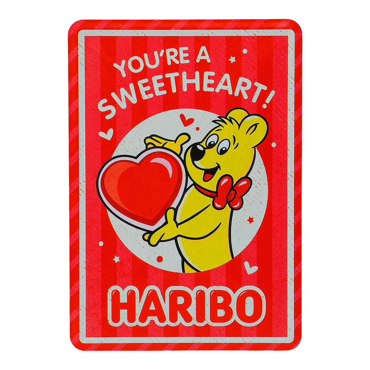 Nostalgic Art Blechpostkarte Haribo Sweetheart 10 x 14 cm rot