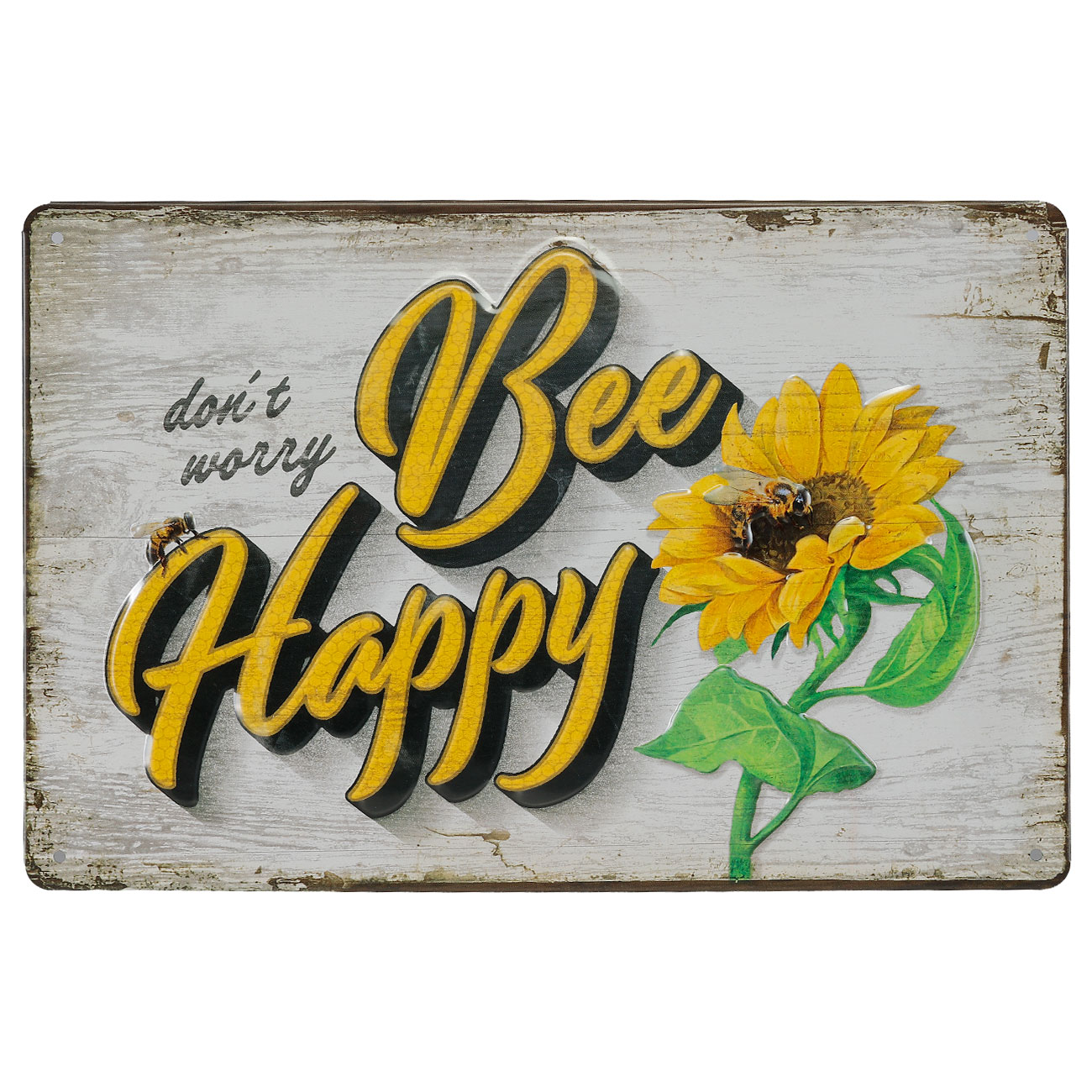Nostalgic Art Blechschild Bee Happy Special Edition 20 x 30 cm