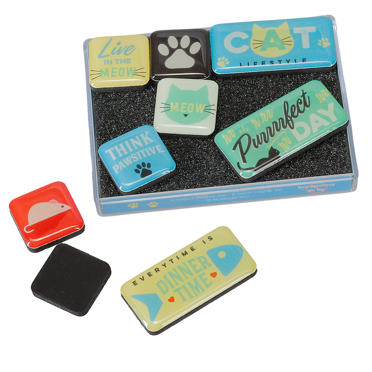 Nostalgic Art Magnet Set Cat Lifestyle 9-teilig Bild 1