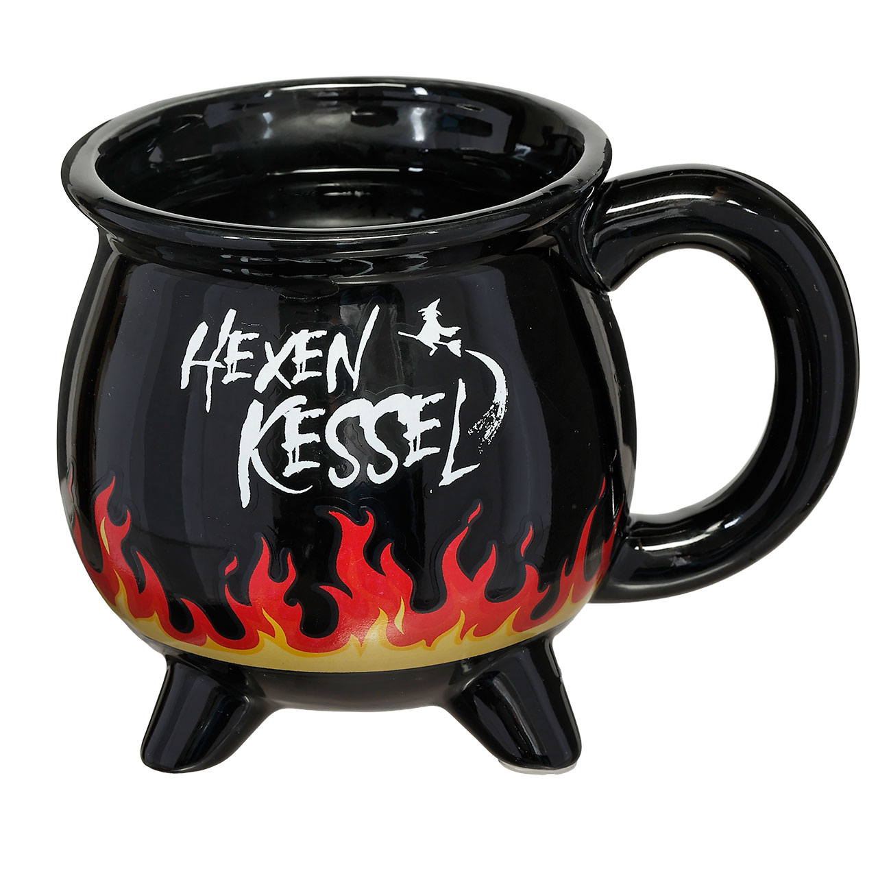 OotB Keramikbecher Hexenkessel mit Zauber-Farbwechsel-Effekt 350 ml schwarz Bild 1