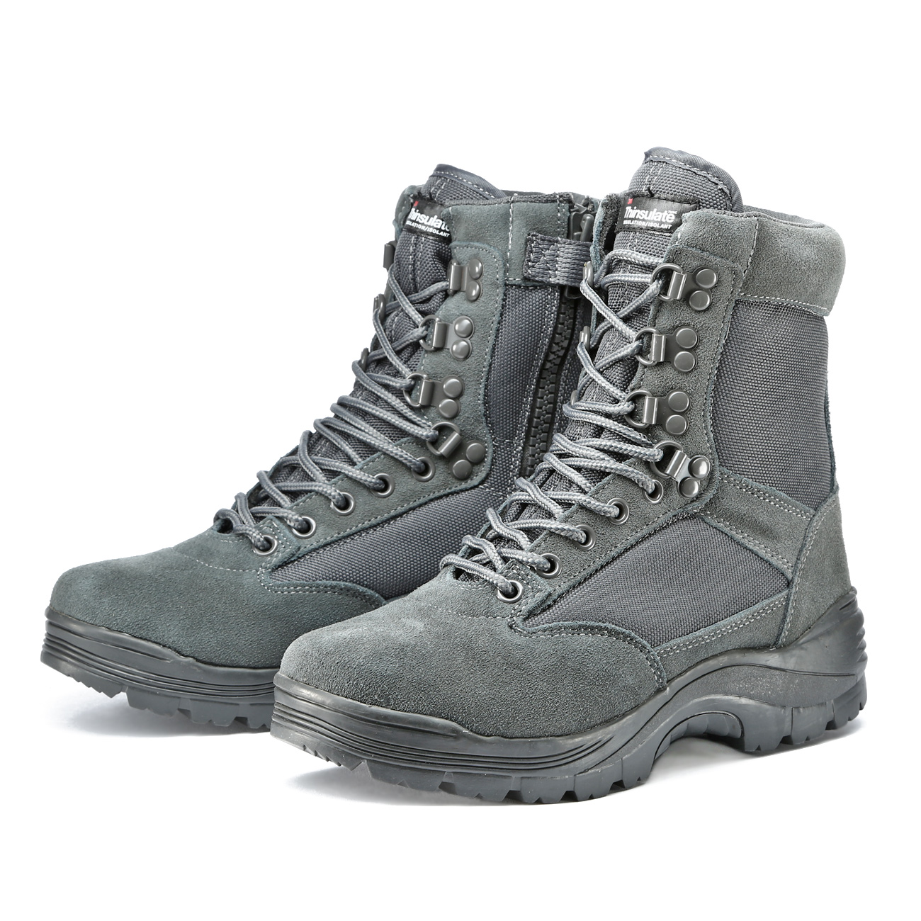 Mil-Tec Stiefel Tactical Boots YKK-Zipper urban grey Bild 5