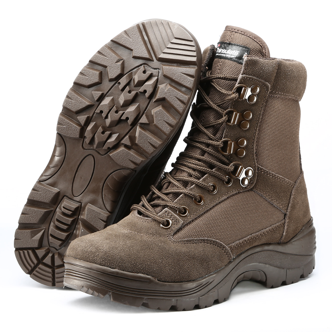 Mil-Tec Stiefel Tactical Boots YKK-Zipper braun Bild 1
