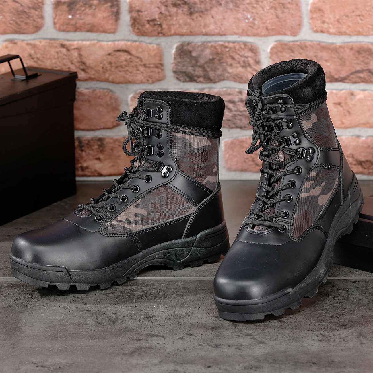 Brandit Boots Tactical 9-eye darkcamo Bild 1