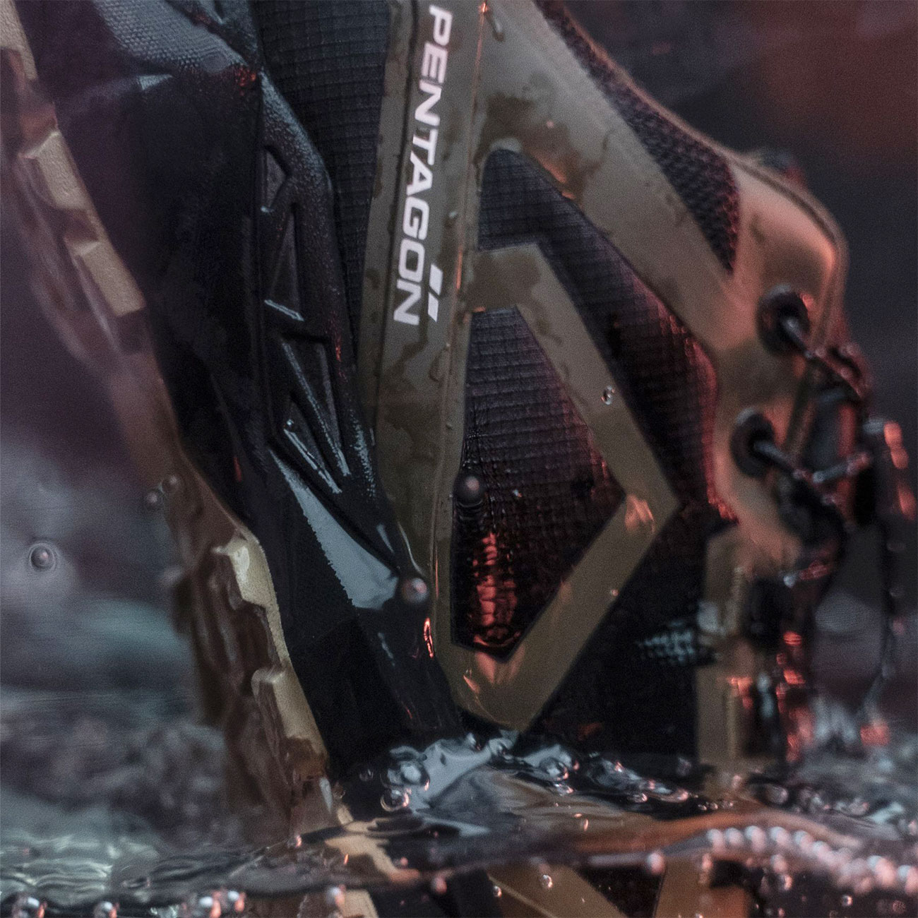 Pentagon Trekkingschuh Kion WP wasserdicht braun/schwarz Bild 2