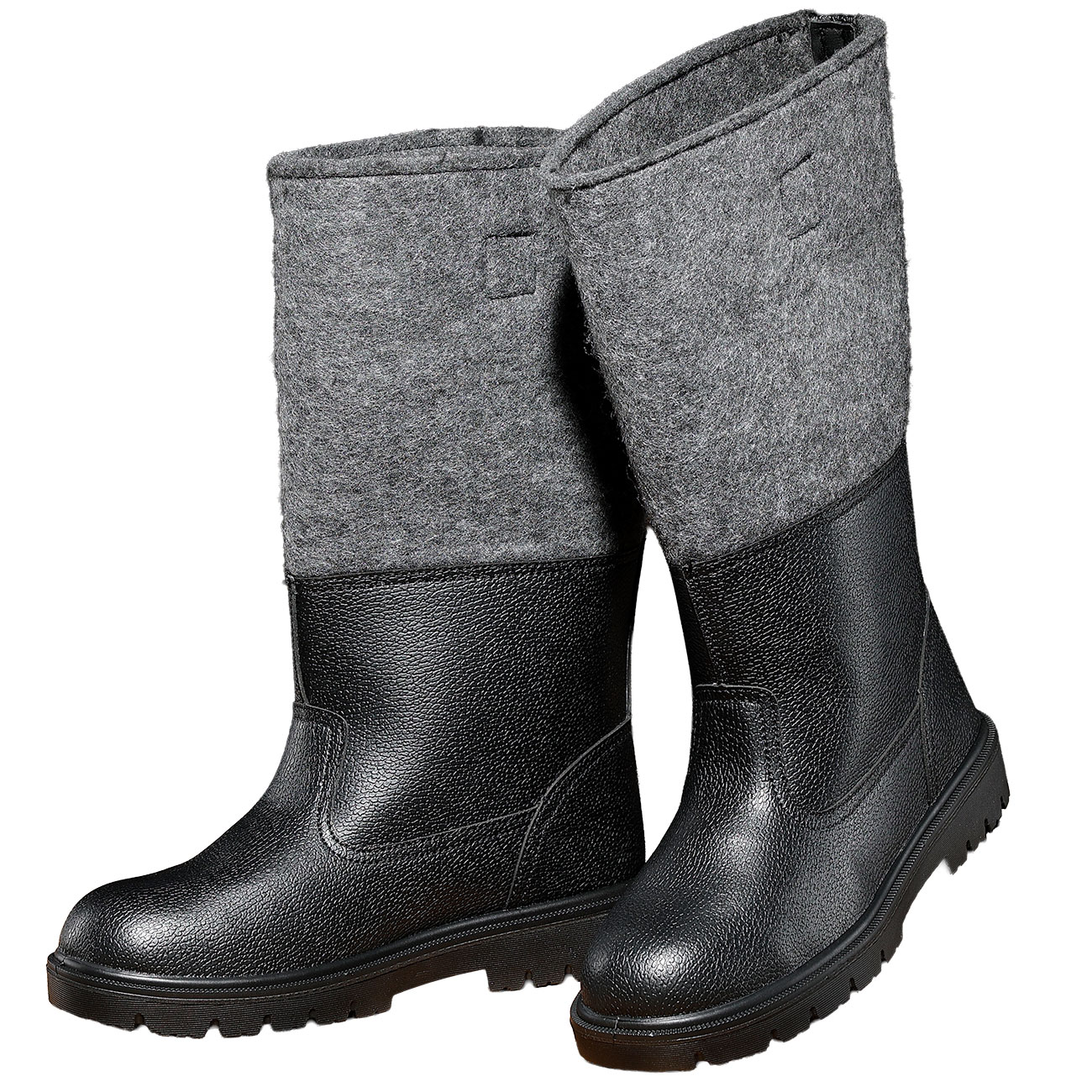 Brandit Knobelbecher Filz Winterstiefel gefttert schwarz-anthrazit Bild 1