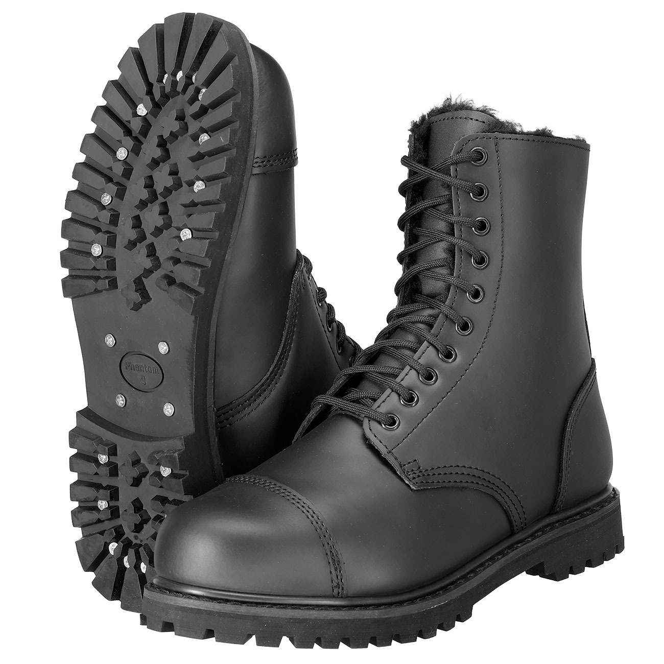 Brandit Stiefel Phantom Fur Liner 10 Eye Boot schwarz Bild 7