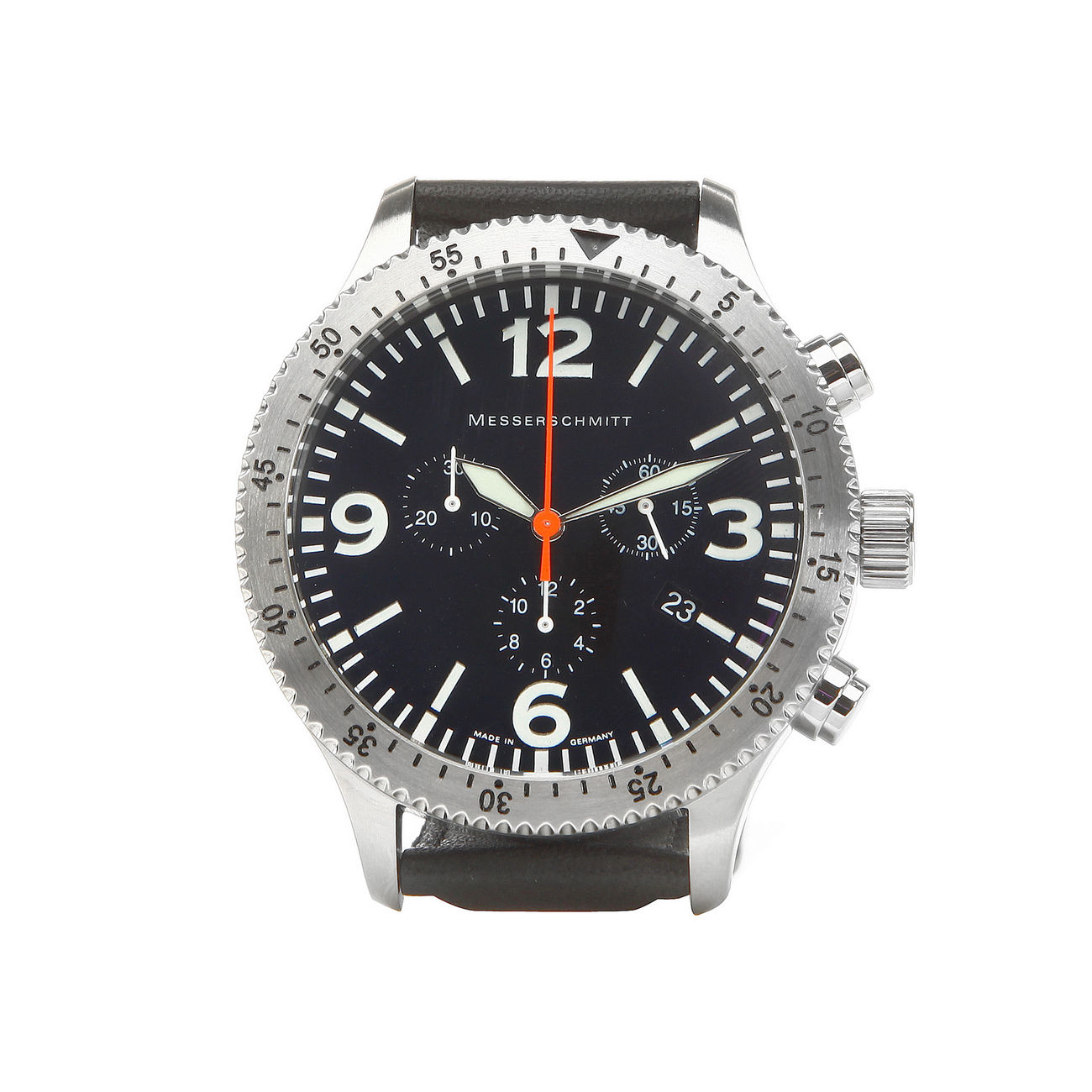 Messerschmitt Chrono Uhr 5031L, roter Sekundenzeiger