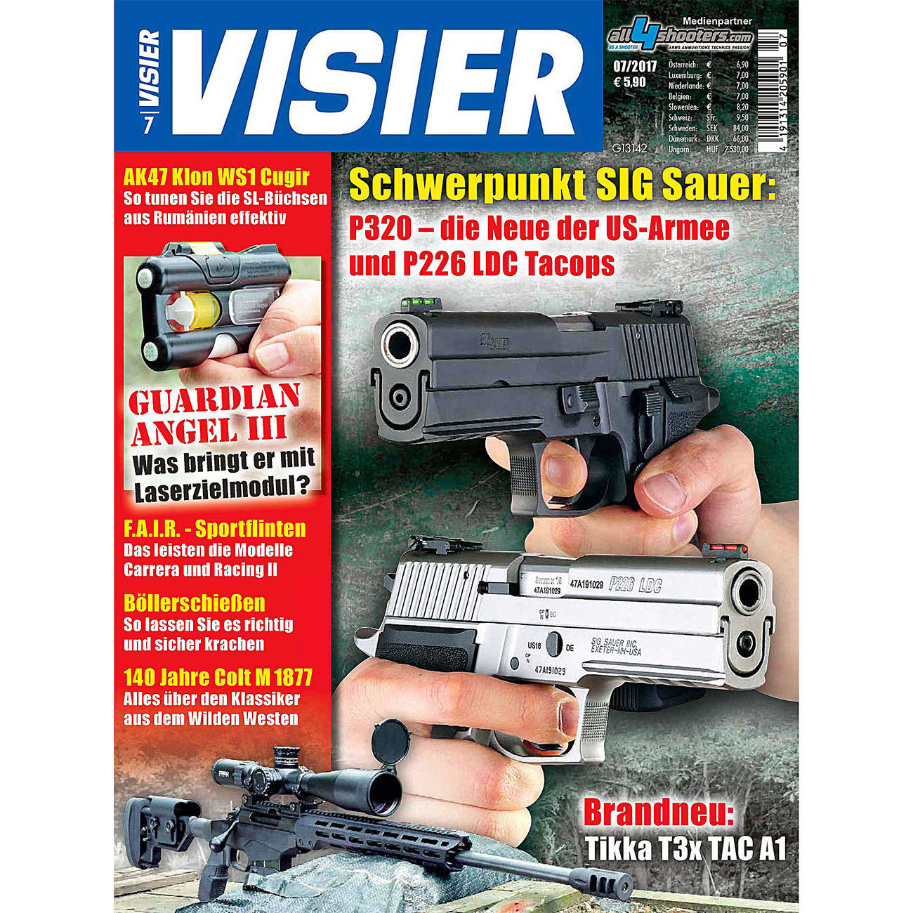 Visier - Das internationale Waffenmagazin 07/2017