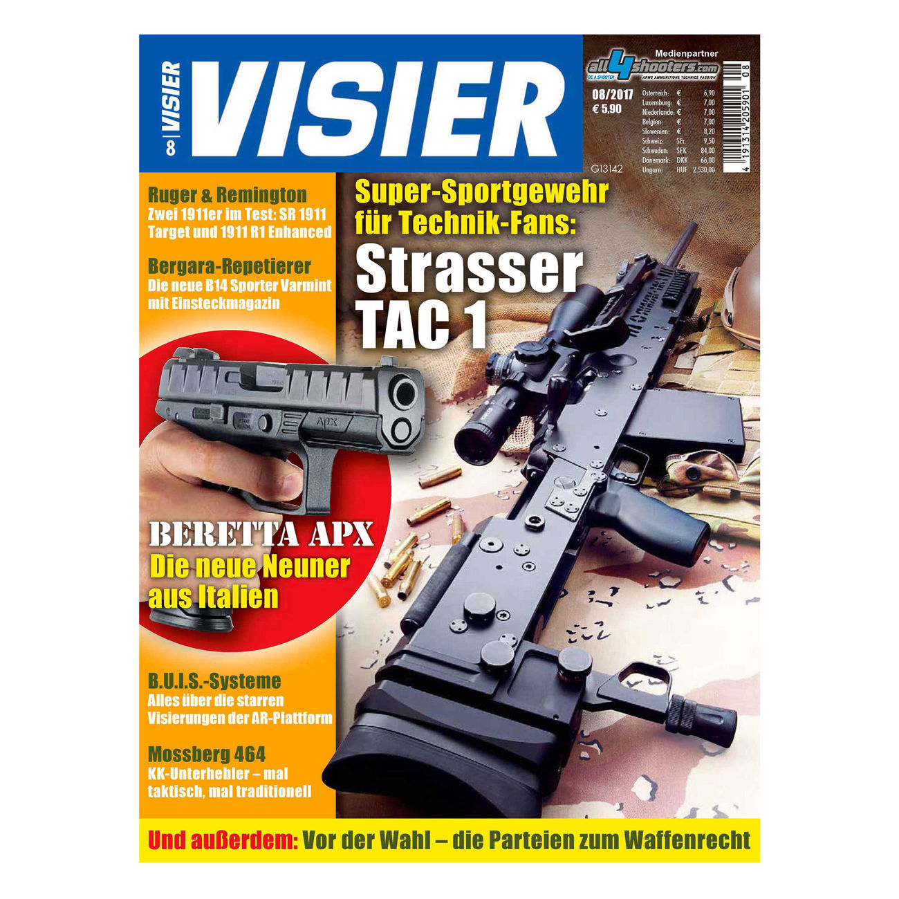 Visier - Das internationale Waffenmagazin 08/2017