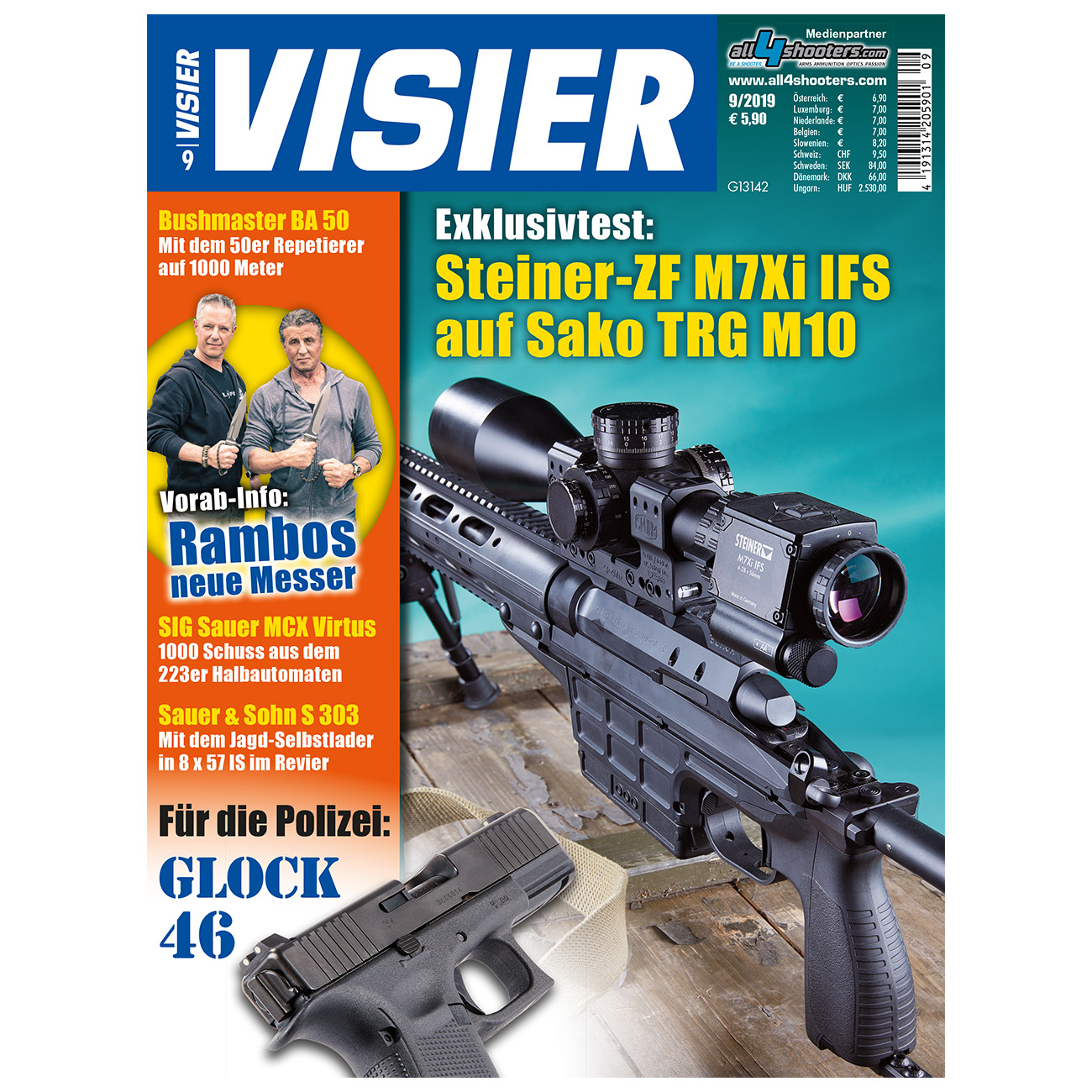 Visier - Exklusivtest: Steiner-ZF M7Xi IFS auf Sako TRG M10 09/2019